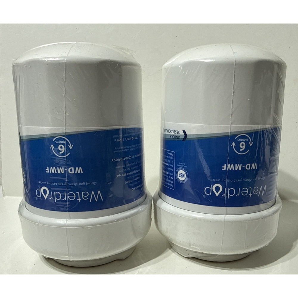 Waterdrop WD-MWF Replacement Refrigerator Water Filter LOT of 2 For GE Maytag